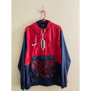 NWT Nike MLB Genuine Merchandise Atlanta Braves Windbreaker- Loose Fit Men’s XL